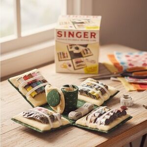 Vintage Singer Sewing 70 Piece Kit MINT
